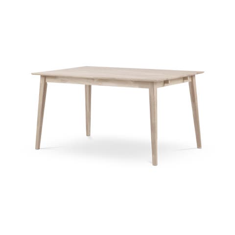 Filippa verlengbare houten eettafel whitewash - 140 x 90 cm