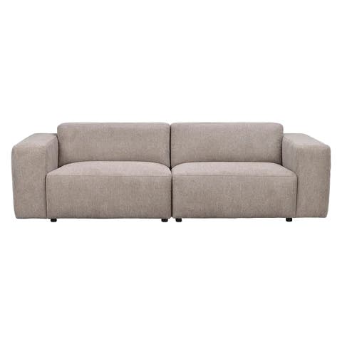 Willard gestoffeerde 3 zitsbank beige - 236 cm