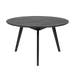Yumi ronde houten salontafel zwart - Ø90 cm