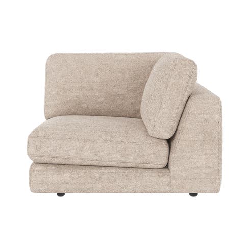 Duncan modulair hoekelement lichtgrijs/beige - 103 x 103 cm