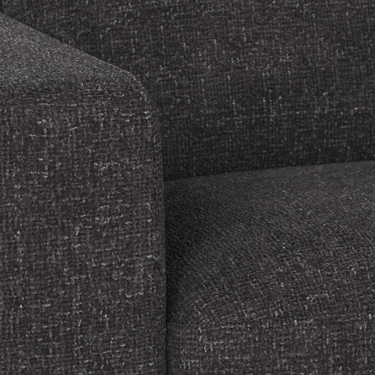 Duncan modulair hoekelement antraciet - 103 x 103 cm - zitbank - scandinavisch - grijs