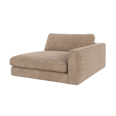 Duncan modulaire chaise longue taupe - rechts - 129 cm