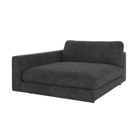 Duncan modulaire chaise longue antraciet - links - 129 cm