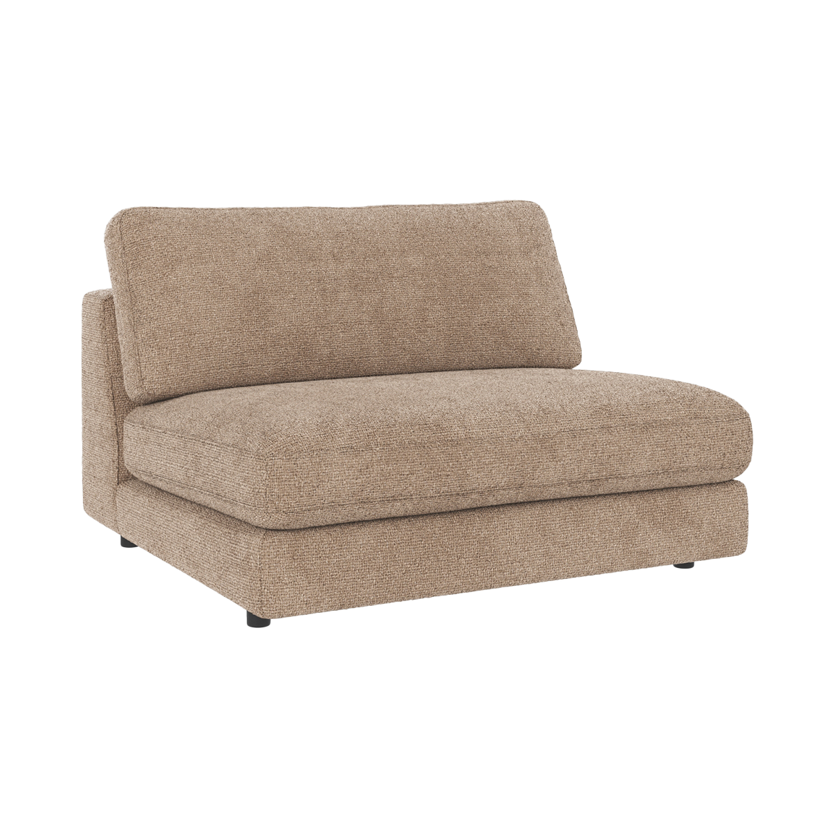 Duncan modulair bankelement taupe - 112 cm - zitbank - scandinavisch - bruin