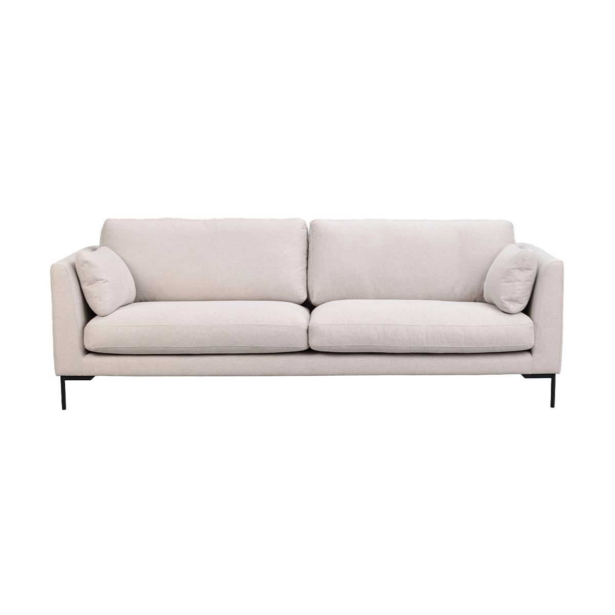 Corwin gestoffeerde 3 zitsbank beige - 238 cm