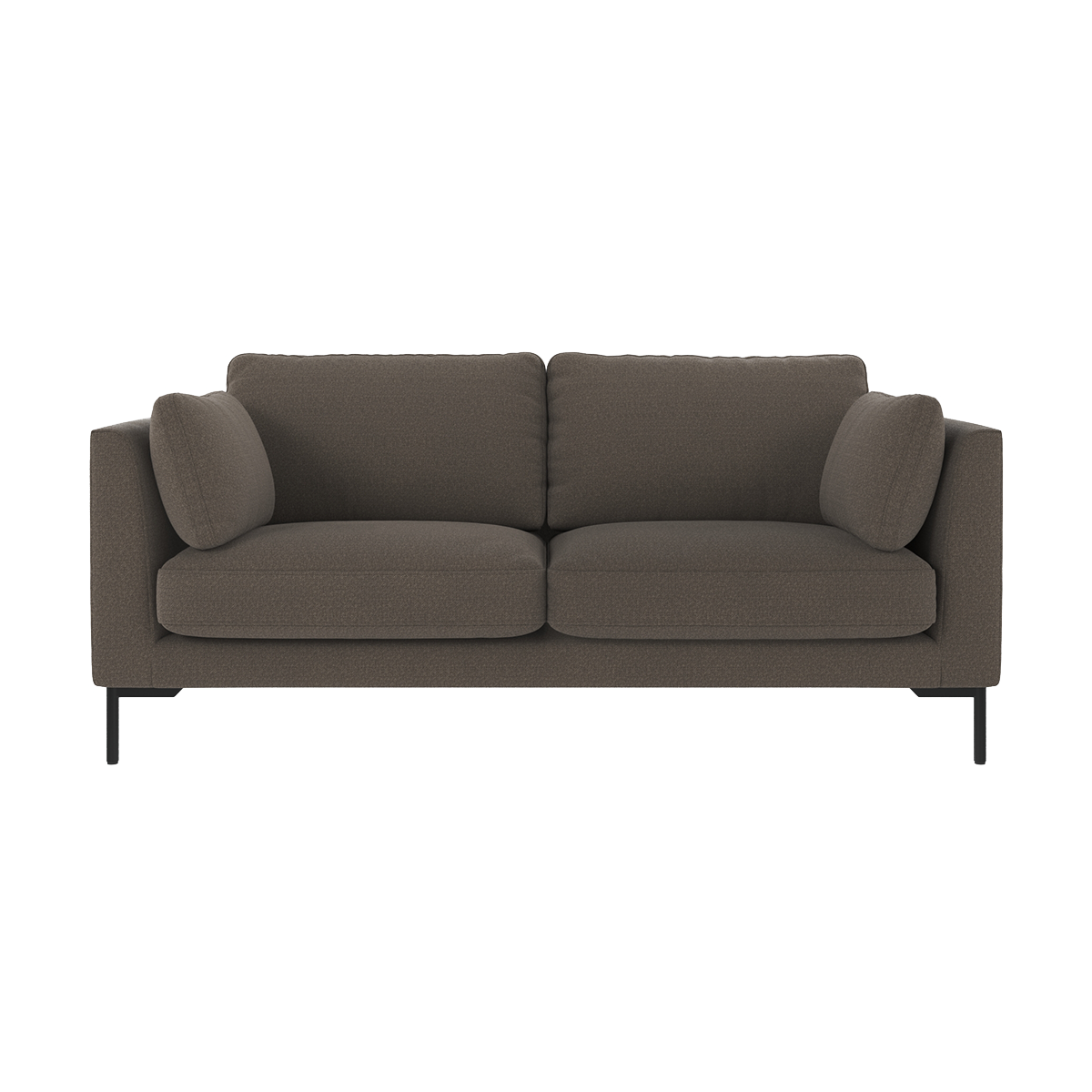 Corwin gestoffeerde 2.5 zitsbank grijs - 238 cm - bankstel - stof - scandinavisch - modern