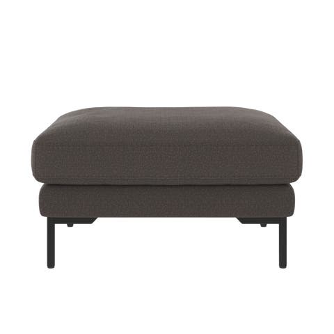 Corwin gestoffeerde hocker antraciet - 84 x 45 cm