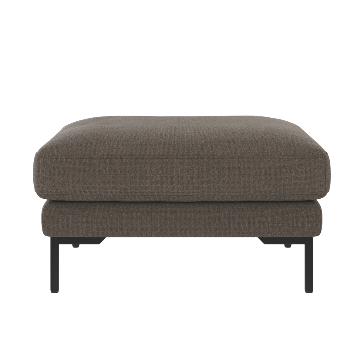 Corwin gestoffeerde hocker grijs - 84 x 45 cm