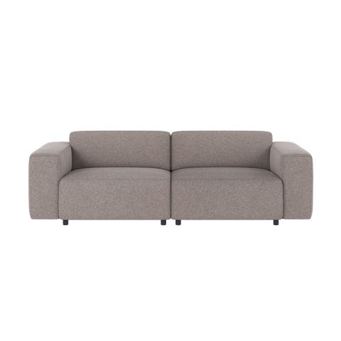 Willard gestoffeerde 3 zitsbank grijs - 236 cm