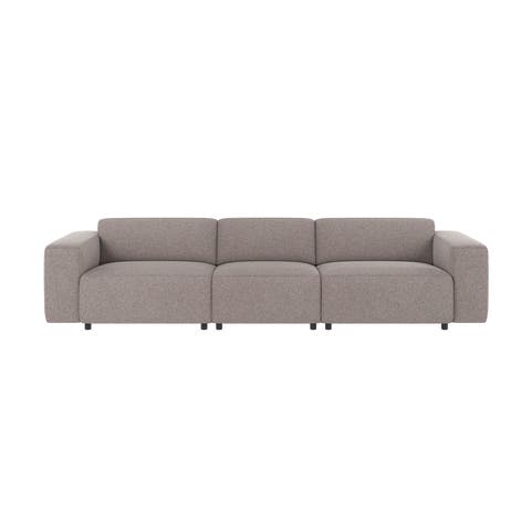 Willard gestoffeerde 4 zitsbank grijs - 314 cm