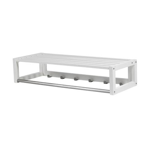 Confetti kapstok met hoedenplank wit - 80 cm