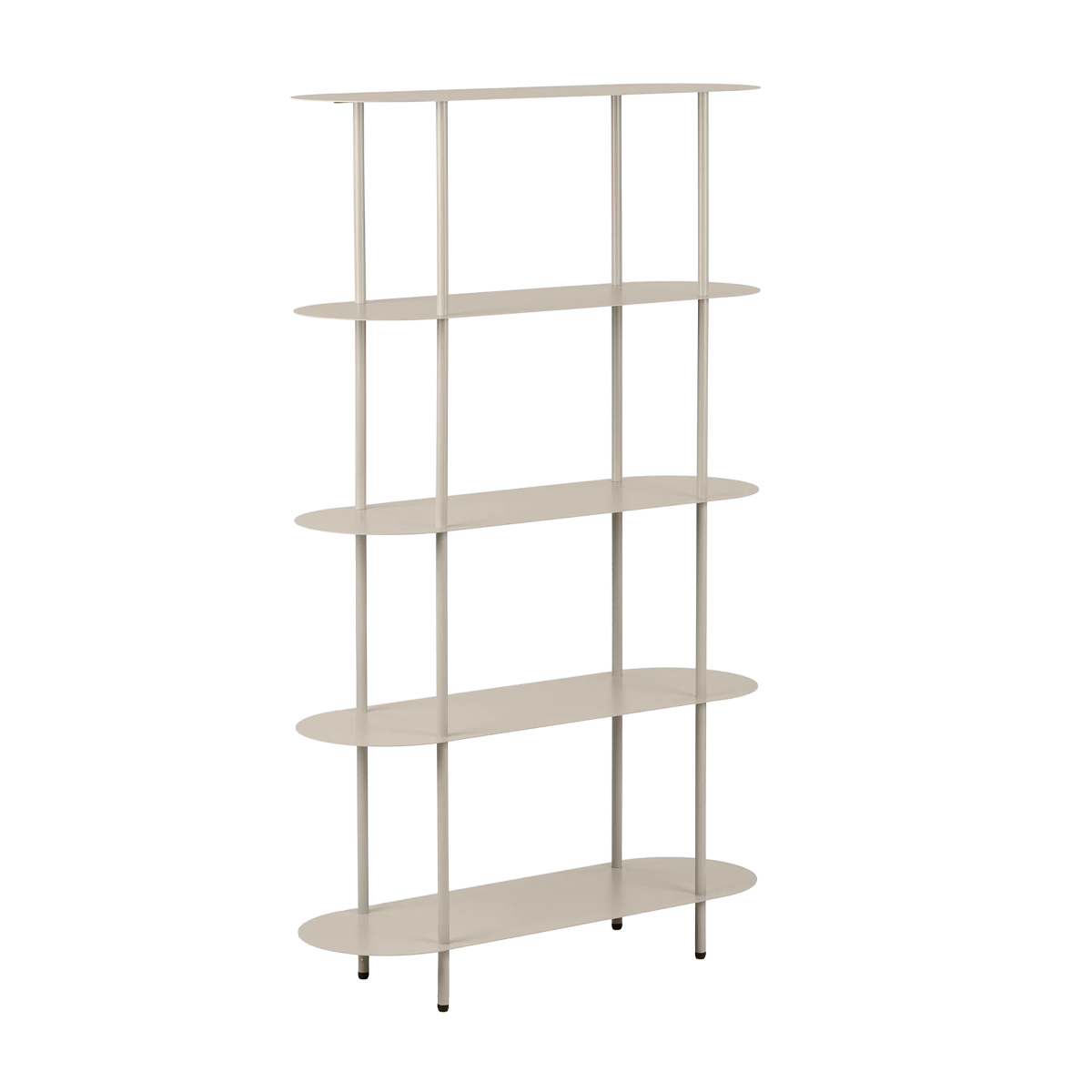 Riana metalen boekenkast beige - 90 x 150 cm