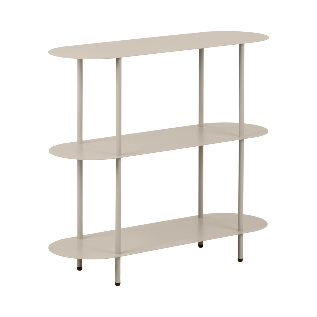 Riana metalen boekenkast beige - 90 x 81 cm