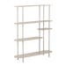 Riana metalen boekenkast beige - 118 x 139 cm