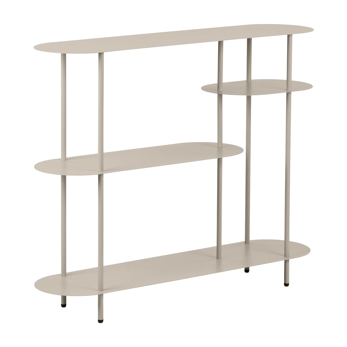 Riana metalen boekenkast beige - 118 x 97 cm