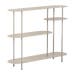 Riana metalen boekenkast beige - 118 x 97 cm
