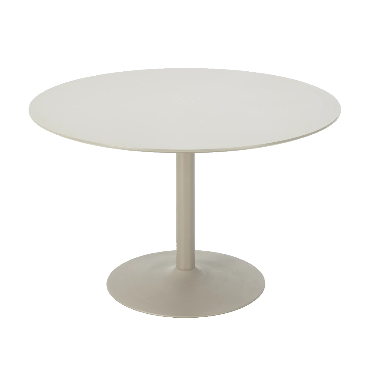 Richie houten eettafel beige - metalen onderstel - Ø120 cm