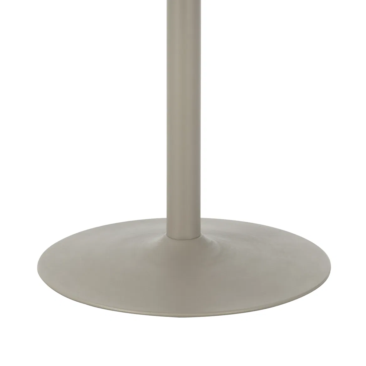 metalen voet van Richie houten eettafel beige met metalen onderstel Ø120 cm