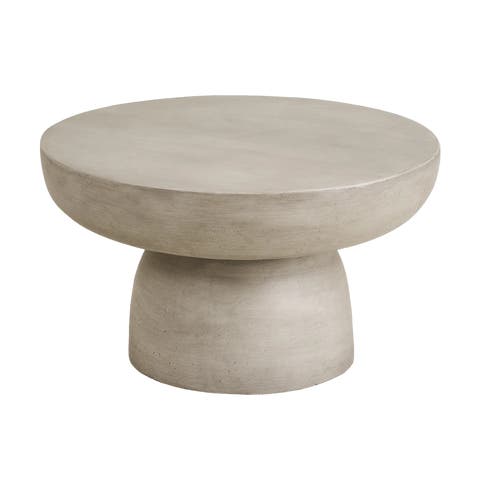 Tycho fiberclay salontafel grijs - Ø70 x 40 cm