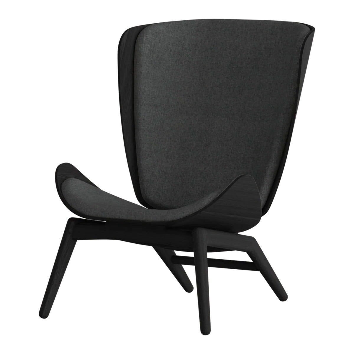 The Reader zwart houten fauteuil shadow