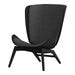 The Reader zwart houten fauteuil shadow