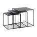Sammie metalen bijzettafels zwart - set van 3