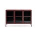 Katja metalen sideboard rood - 132 x 40 cm