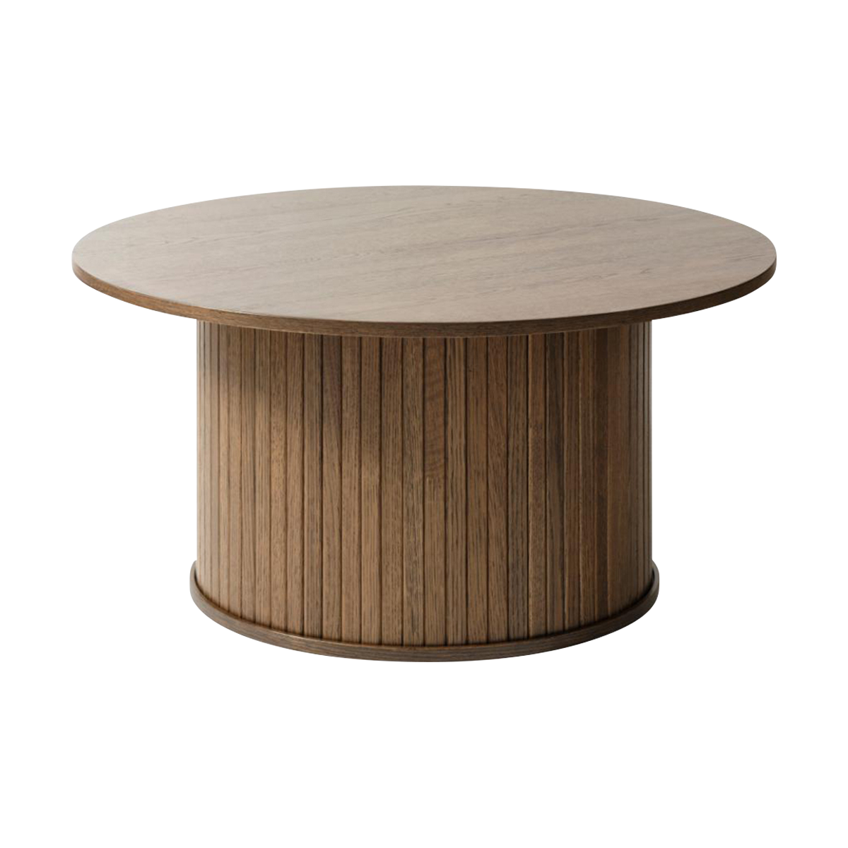 Lenn houten salontafel gerookt eiken - Ø90 cm