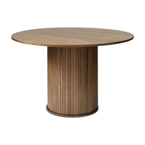 Lenn houten eettafel gerookt eiken - Ø 120 cm