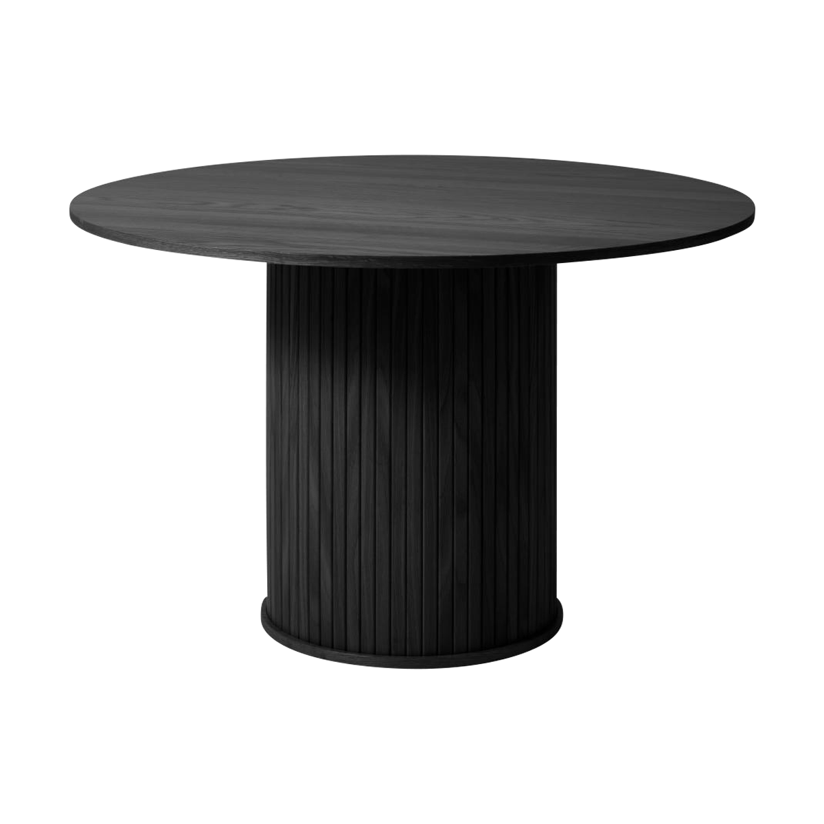 Lenn houten eettafel zwart eiken - Ø 120 cm