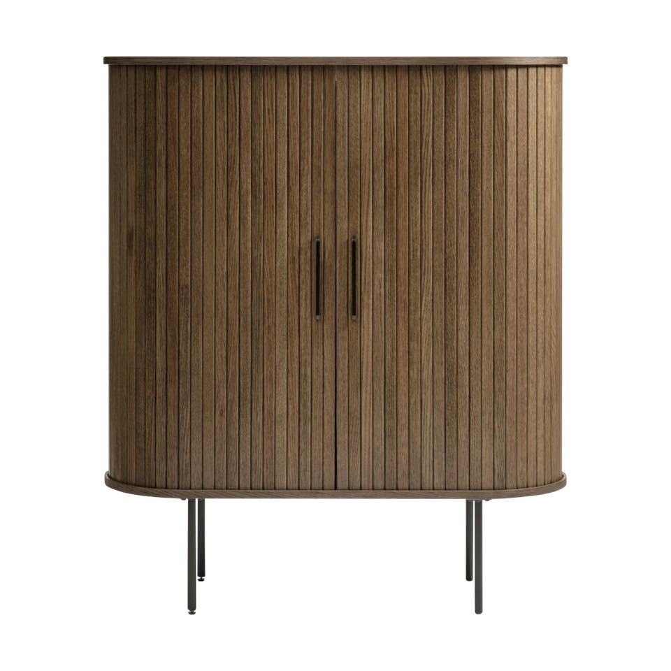 Lenn houten opbergkast gerookt eiken - 118 x 100 cm