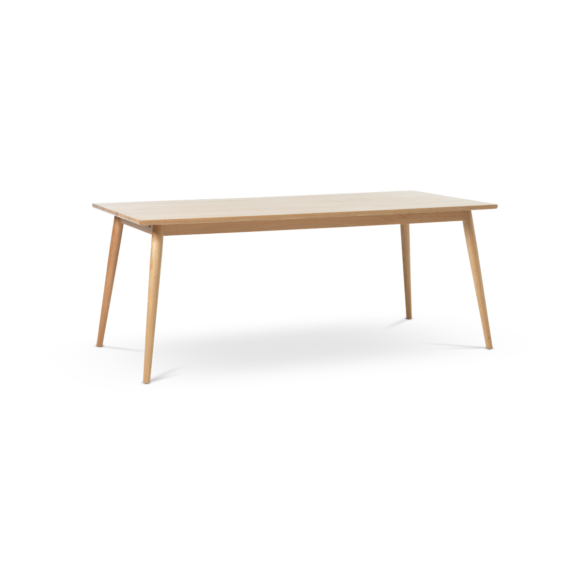 Boas verlengbare houten eettafel naturel - 190 x 90 cm