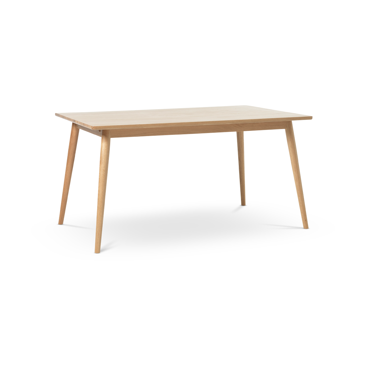 Boas verlengbare houten eettafel naturel - 150 x 90 cm