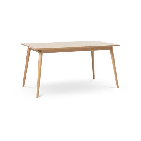 Boas verlengbare houten eettafel naturel - 150 x 90 cm
