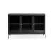 Katja metalen sideboard zwart - 132 x 40 cm