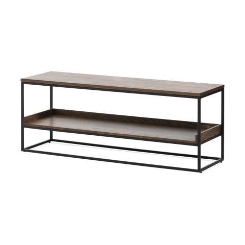 Rico houten bankje gerookt eiken - 120 x 45 cm