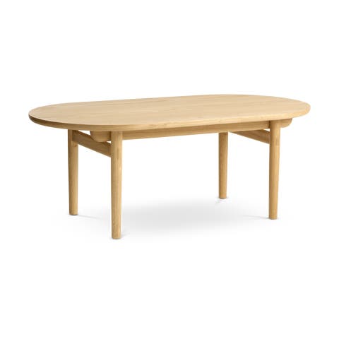 Kjeld houten salontafel naturel - 130 x 70 cm