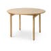 Kjeld verlengbare houten eettafel naturel - Ø120 cm