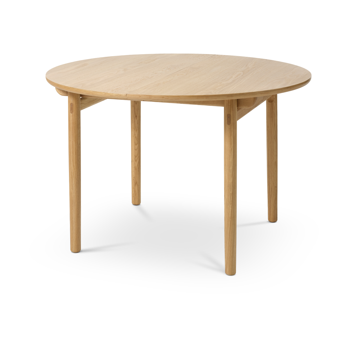 Kjeld verlengbare houten eettafel naturel - Ø120 cm