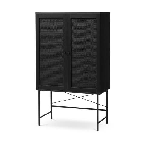 Jari houten opbergkast zwart - 135 x 80 cm