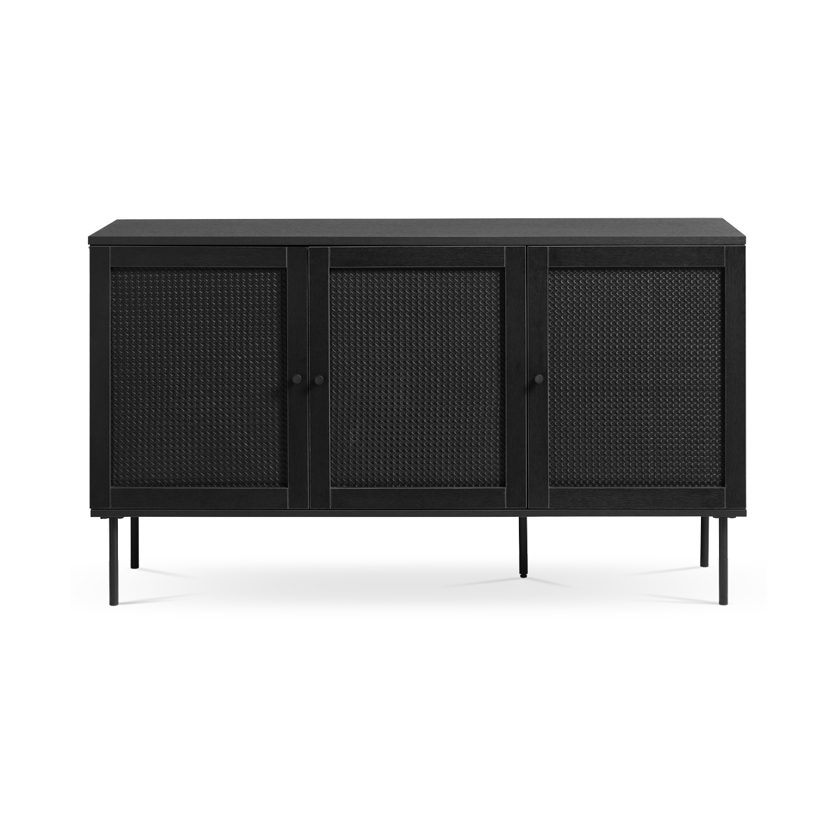 Jari houten sideboard zwart - 140 x 40 cm