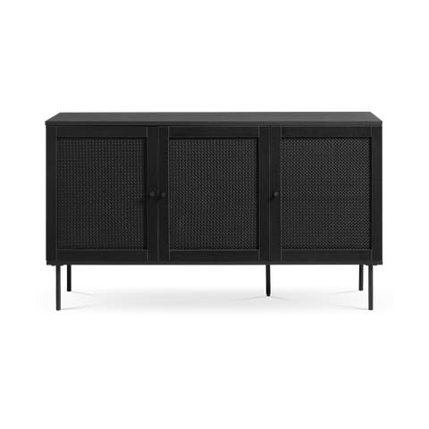 Jari houten sideboard zwart - 140 x 40 cm