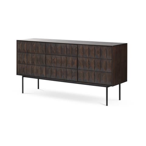 Vanja houten sideboard donkerbruin - 160 x 45 cm