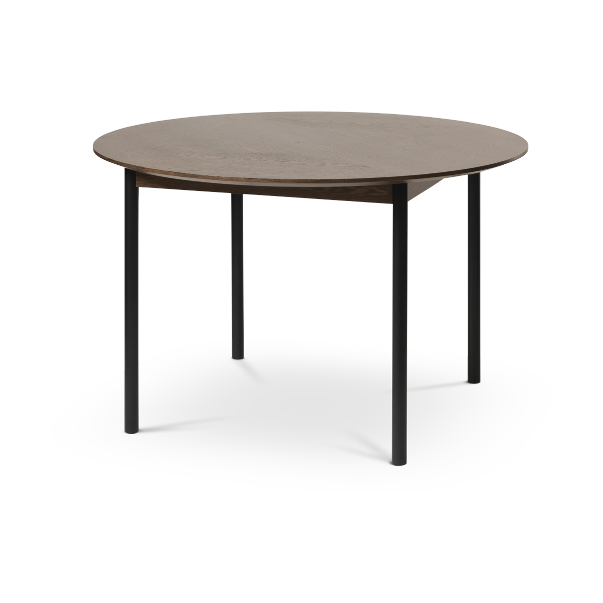 Vanja houten eettafel donkerbruin - Ø120 cm
