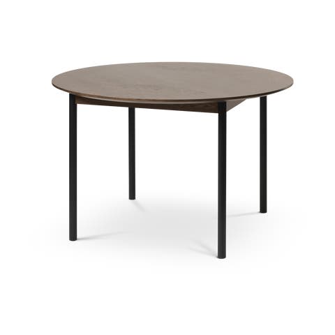 Vanja houten eettafel donkerbruin - Ø120 cm