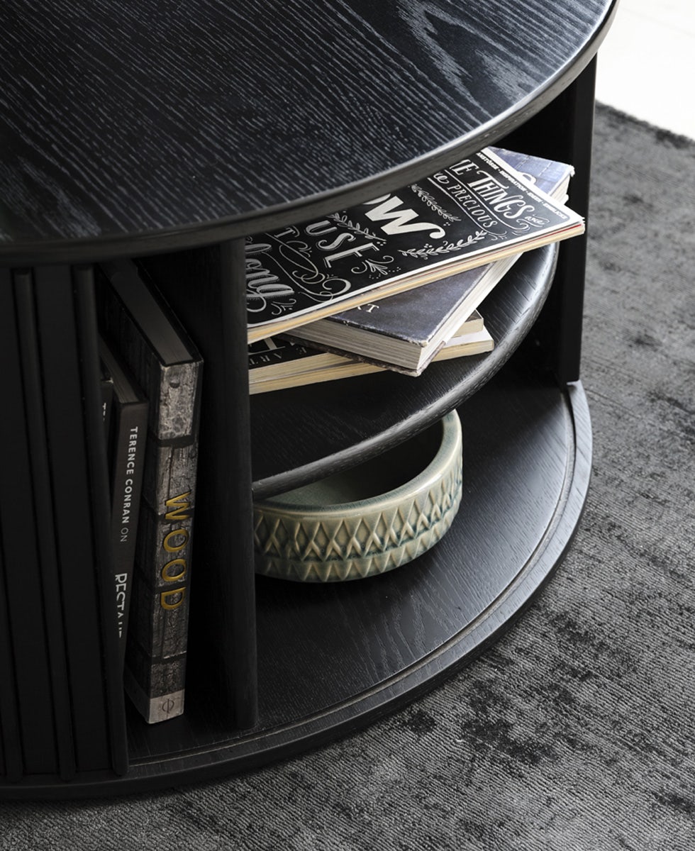 Salontafel Arvin - zwart - 50x100x40 cm | Leen Bakker