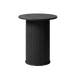 Lenn houten bijzettafel zwart eiken - Ø50 cm