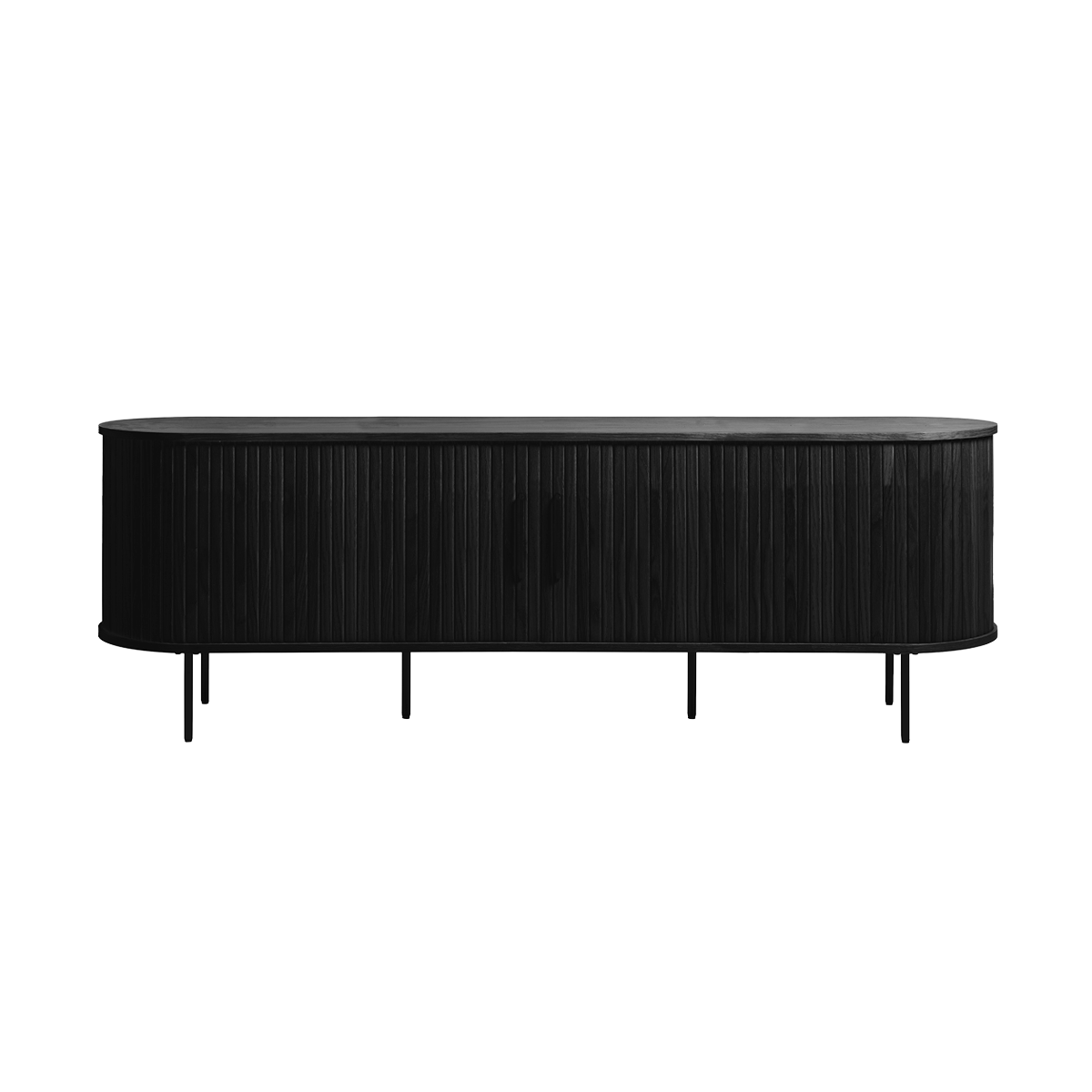 Lenn houten tv meubel zwart eiken - 180 x 40 cm
