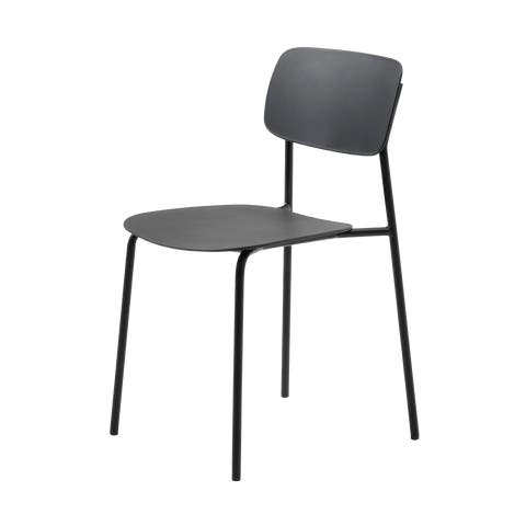 Julan kunststof eetkamerstoel zwart