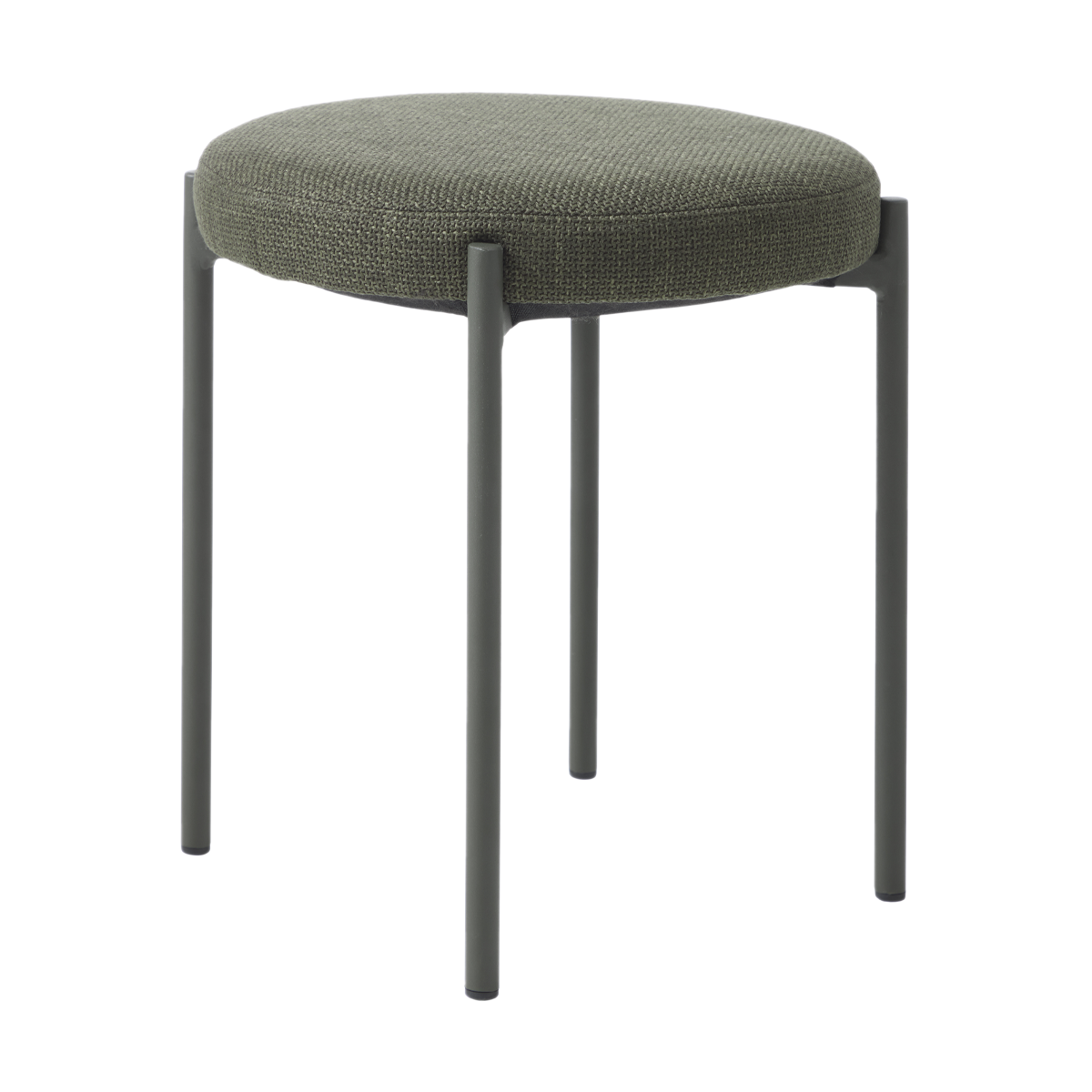 Pico metalen krukje groen - met olijfgroene zitting - 48 cm